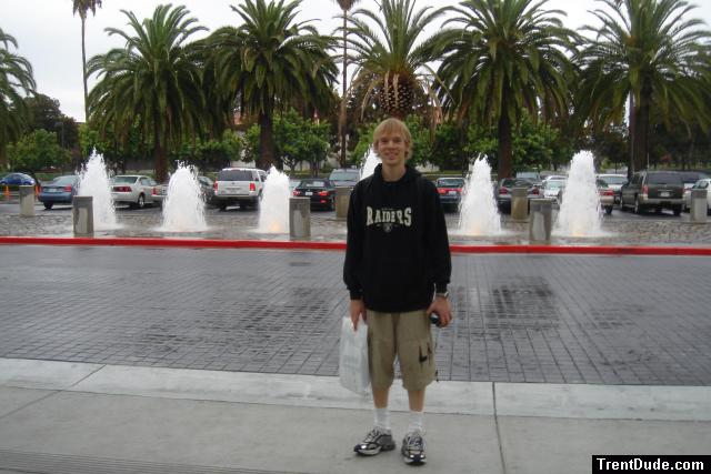 Near some fountains in Houston, TX