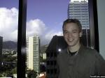 Office buildings and a rainbow (Honolulu, Hawaii)