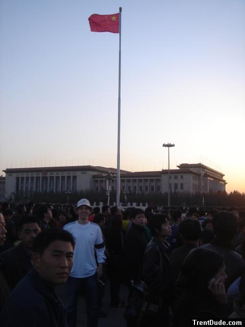Trent with Chinese flag! - Beijing