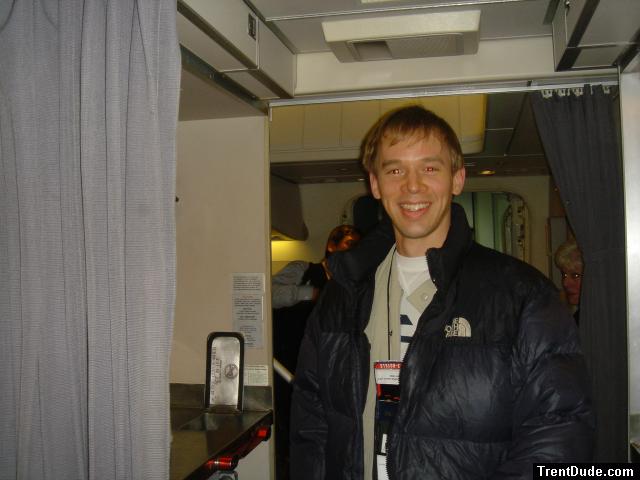 Trent happy to get off the 747! - Special visit to Nepal