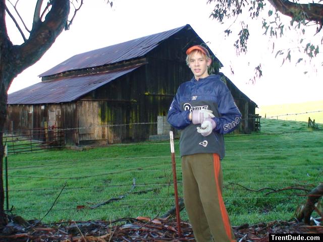 Trying to be a hot looking farmer