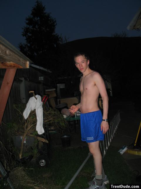 Blue shorts