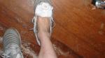 feet in Addidas climaxcool shoes
