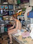Watching tv in Hanes undrwear