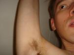 Armpit and face