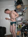 Green Nike speedo