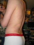 Calvin Klein white boxer briefs (back/butt)