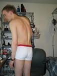 Calvin Klein white boxer briefs (swimmer butt) - these are for sale - see the donation page!
