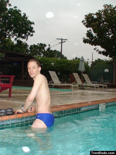 Blue Nike Speedos (back)