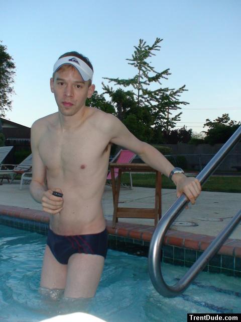 face- Blue/Red stripes Speedo