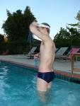 Blue/Red stripes Speedo (butt)