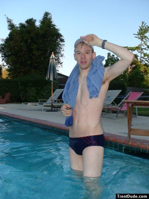 drying off after the workout