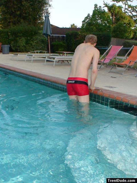 Red Speedo Curve Line Square Leg Trunk from InternationalJock.com (butt)!