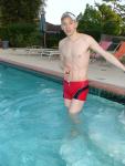 Red Speedo Curve Line Square Leg Trunk from InternationalJock.com (size L, for sale)!