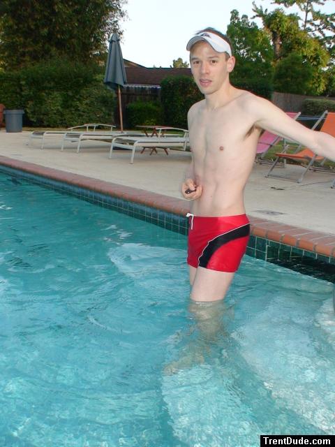 Red Speedo Curve Line Square Leg Trunk from InternationalJock.com (size L, for sale)!