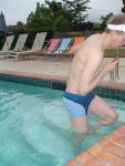 climbing out - Calvin Kelin Swim Boxer - Lagoon/Marina - from Macys.com (butt!)