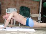 Pushups  (Calvin Kelin Swim Boxer)