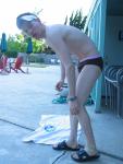 getting ready to do sit-ups on the towel