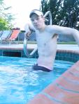 He thinks this is one of the best fitting swim suits he's ever worn!