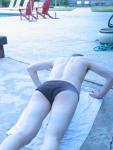 Middle of a push-up (rear)