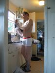 IN the kitchen