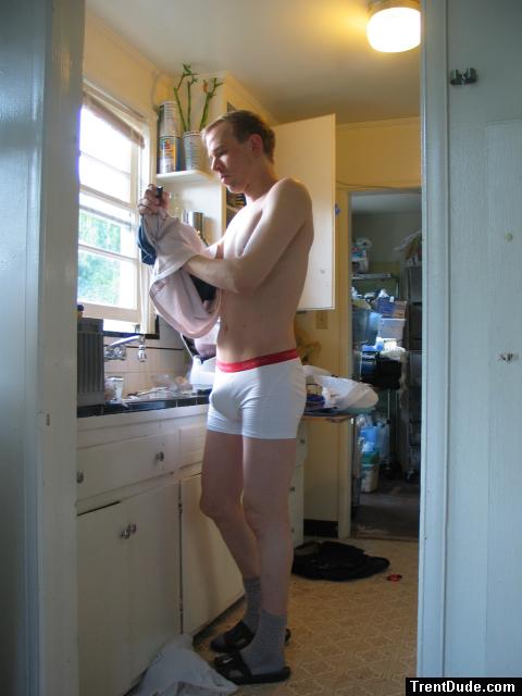 IN the kitchen