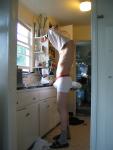 Removing t-shirt in Calvin Klein boxer briefs (pouch!)