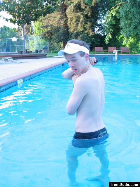 Calvin Klein logo on rear