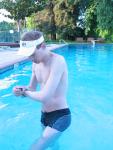 Checking the time, practice is almost over and he is still taking photos!