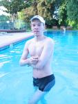 In the pool