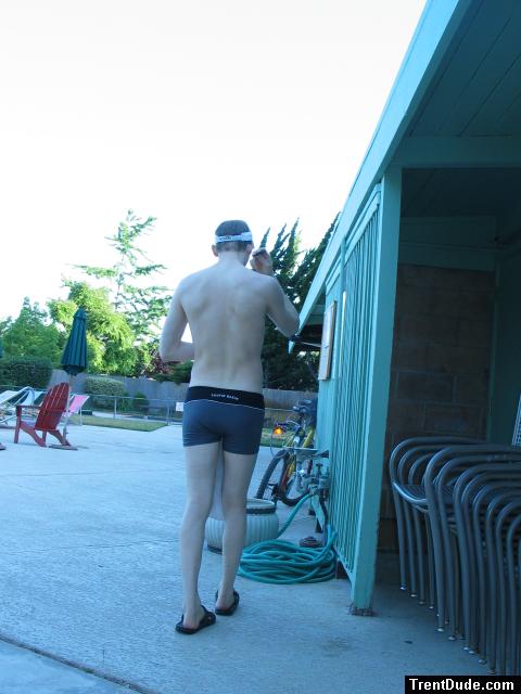 Calvin Klein swim boxers and legs (logo on rear)