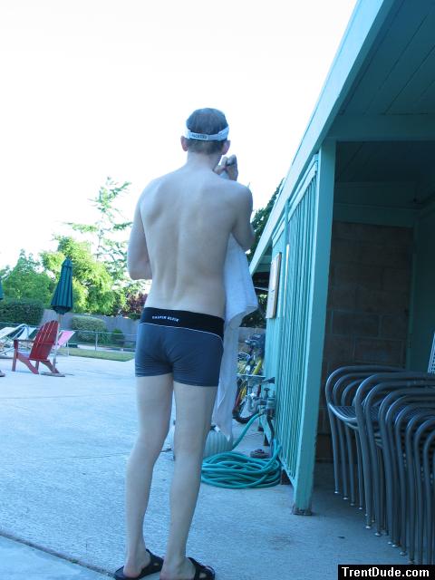 Calvin Klein swim boxers and legs (logo on rear)