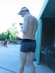 Calvin Kelin swim boxer (black/dolphin) (rear)