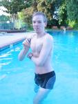 Calvin Kelin swim boxer (black/dolphin) (smile)