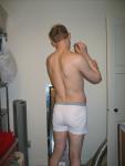 Hanes boxer briefs (rear)