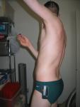 Testing out a new Nike green swim brief (armpit)