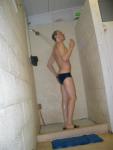 In the shower (Speedo Fastskin Royal Blue brief from speedousa.com)