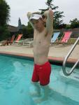 Stretching in a Dolphin jammer (arm pits)