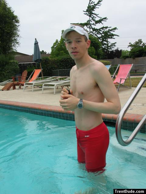 Red Dolphin swim jammer