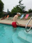 What is he doing?