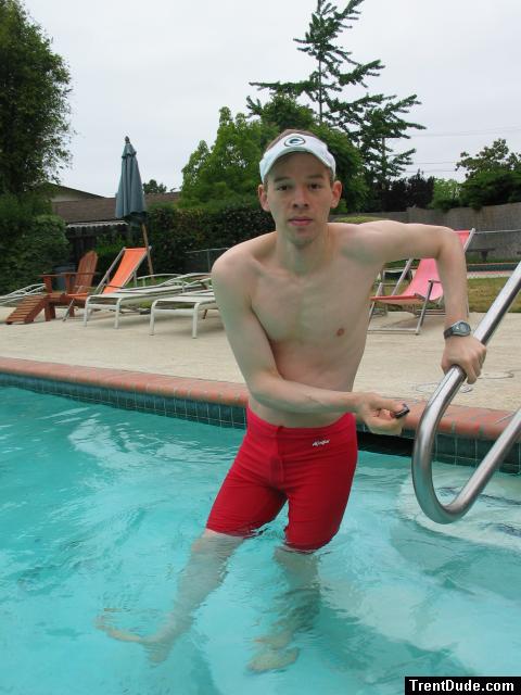 Dolphin swimwear red jammer