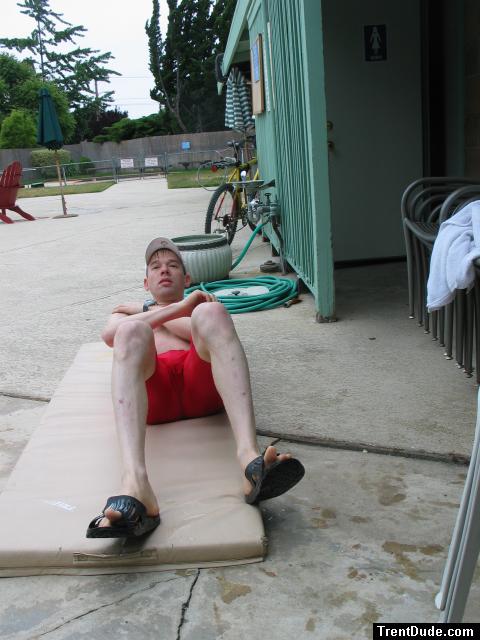 Looking exhausted