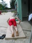 Pushups - dolphin swim jammer (rear)