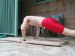 Pushups in the Dolphin jammer (flat rear, armpit)