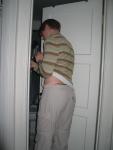 Closing the door (Columbia pants)