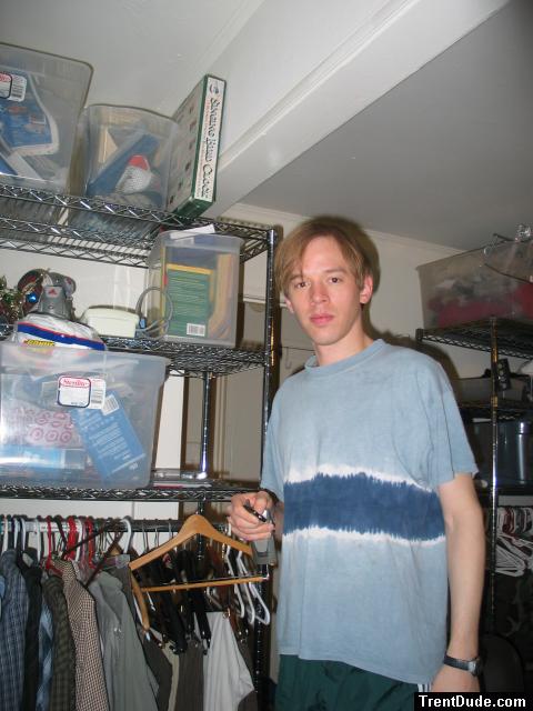 Blue tie die shirt