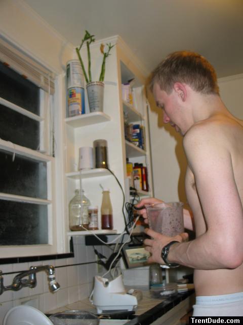 Making a smoothie