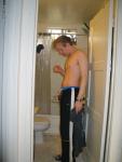 Shirtless in Nike track pants! (best)
