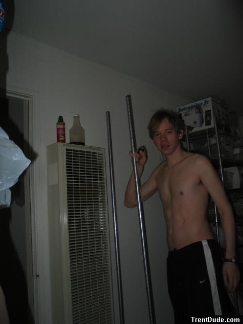 Proud to build something.  Nike track pants