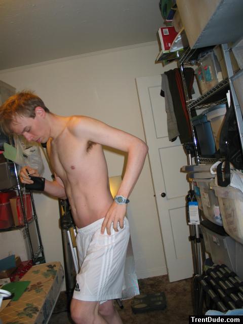 White Addidas shorts (almost see thru)